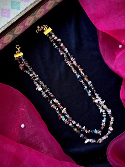 Natural Stone Double Layer Mala