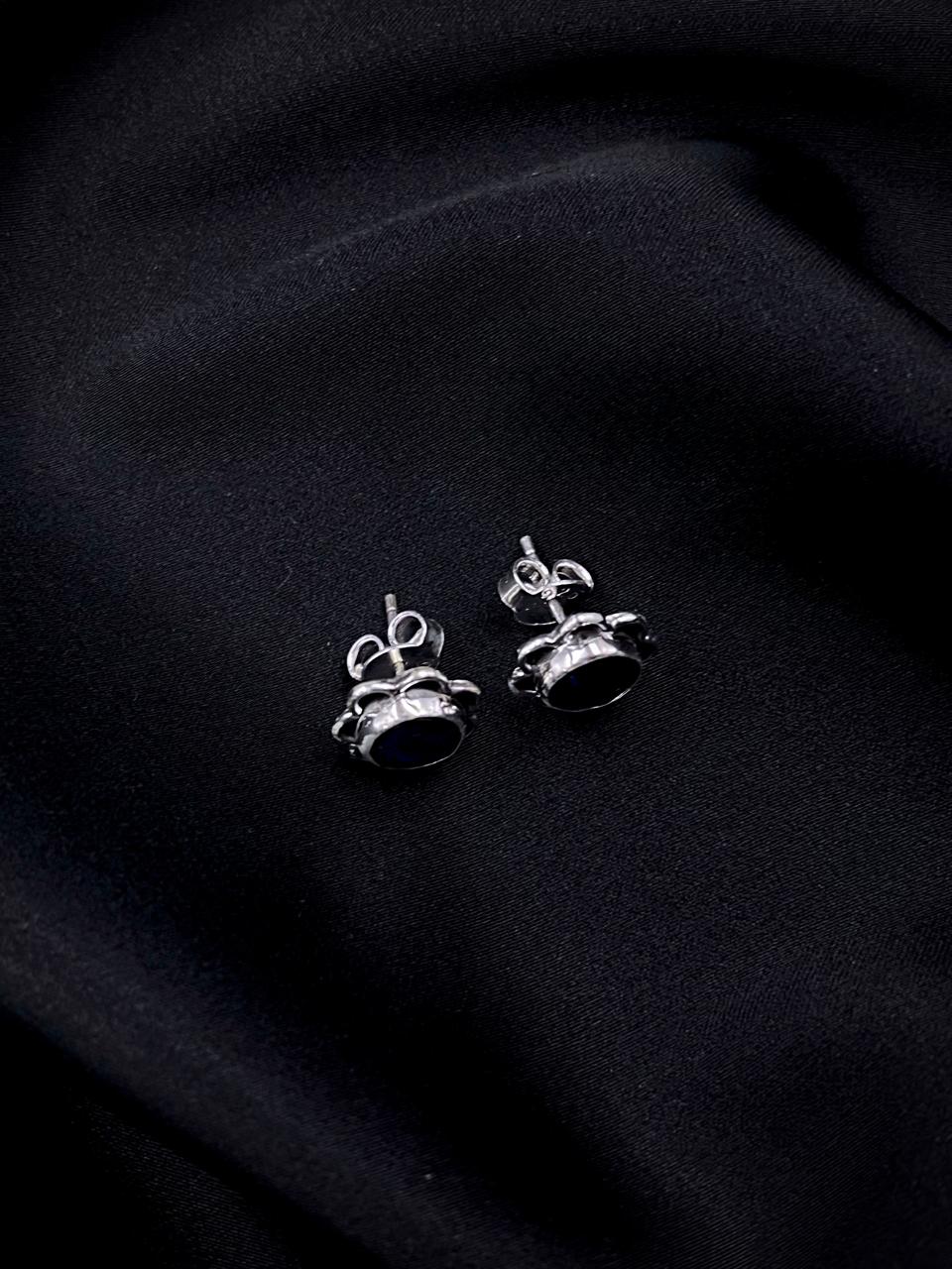 Semi Precious Stone 92.5 Silver Stud Earring