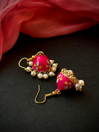 Meenakari Ethnic Jhumki Earring