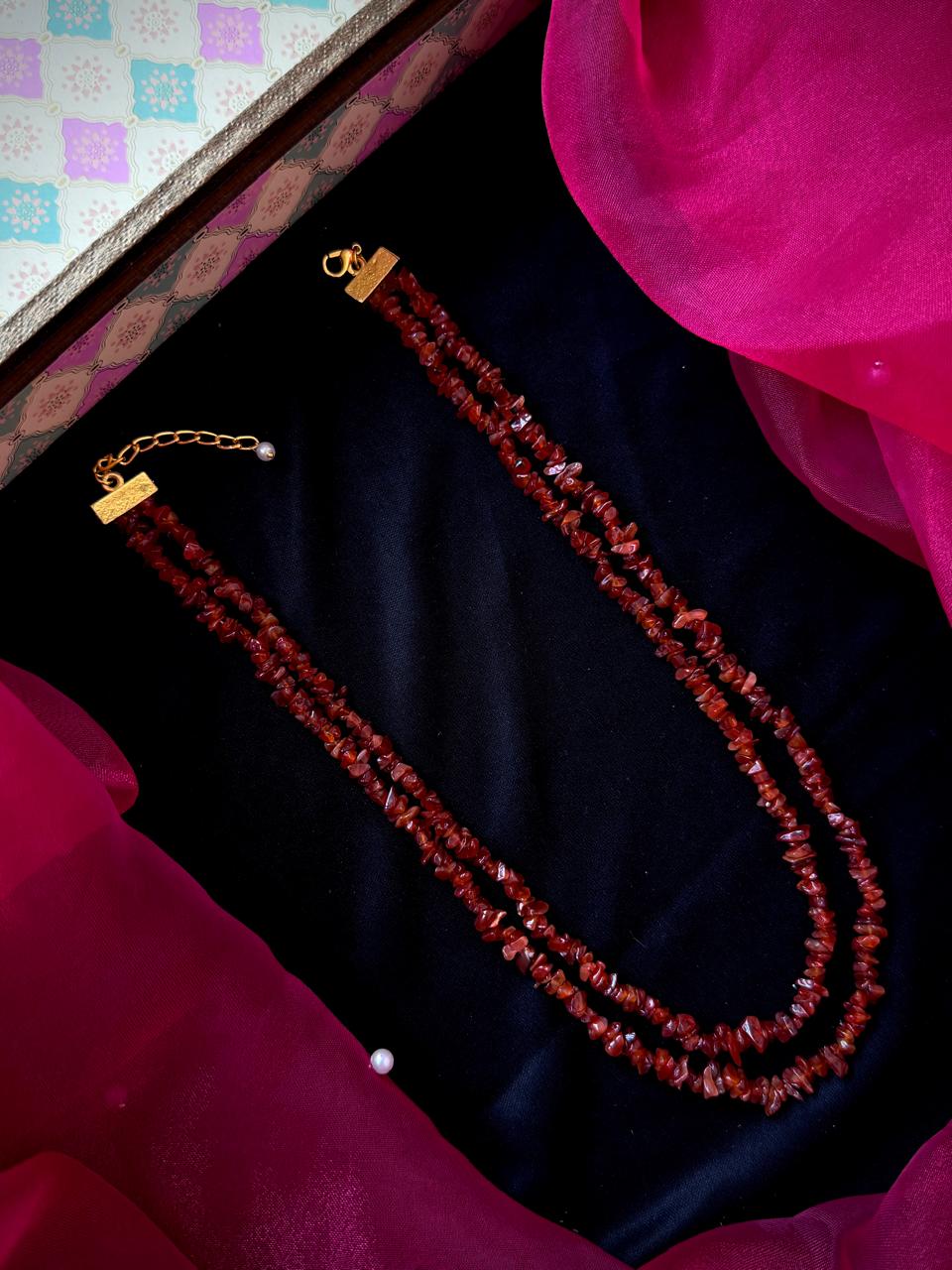 Natural Stone Double Layer Mala