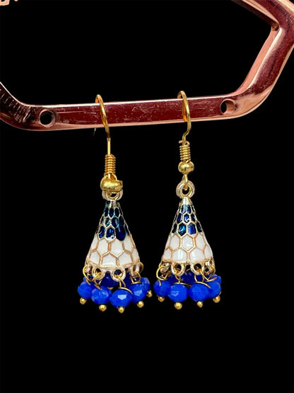 Meenakari Conical small Earring (Set of 2 pairs)