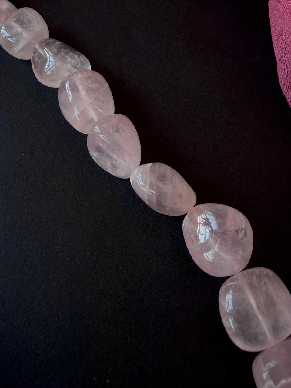 Rose Quartz Stone Necklace