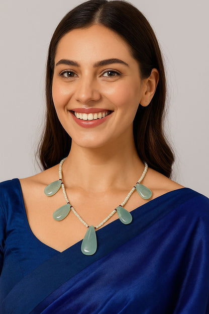 Stone Beads Cheer Necklace