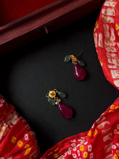 Stone Beaded Kundan earring