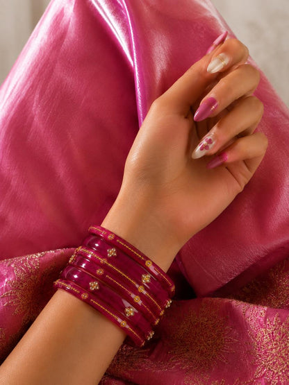 Stone work Acrylic Bangles