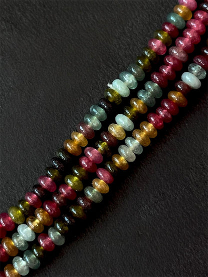 Stone Beads Three Layer Mala Choker Necklace