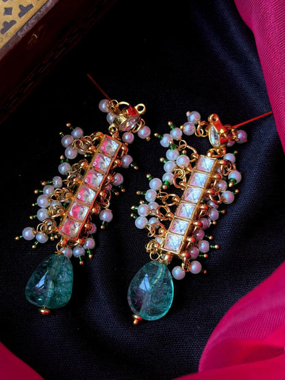 Pachi Kundan with Strawberry Beads Earring