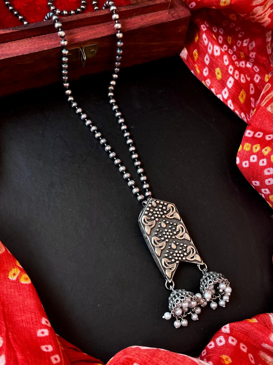 Oxidized Ethnic Necklace