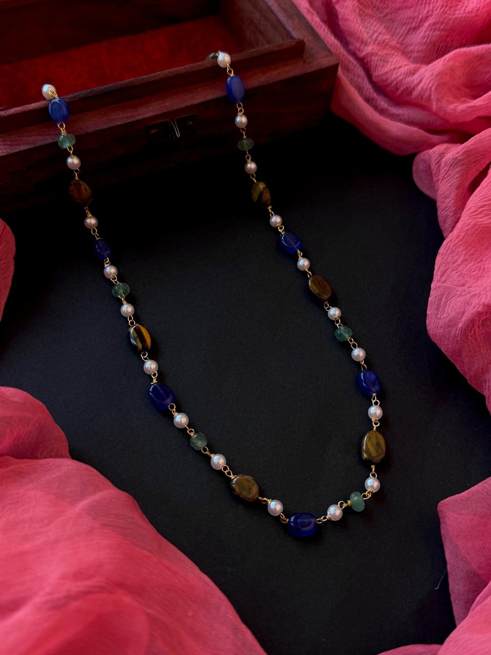 Multi Stones Beaded Mala