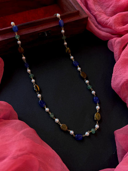 Multi Stones Beaded Mala