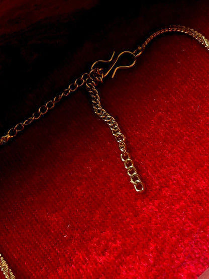 Moon Shape Kundan, Pachi Kundan and Monalisa Stone Pendant Necklace