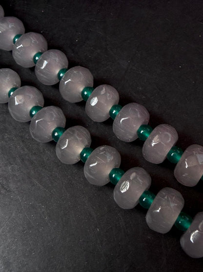 Stone Beaded Double Layered Mala Necklace