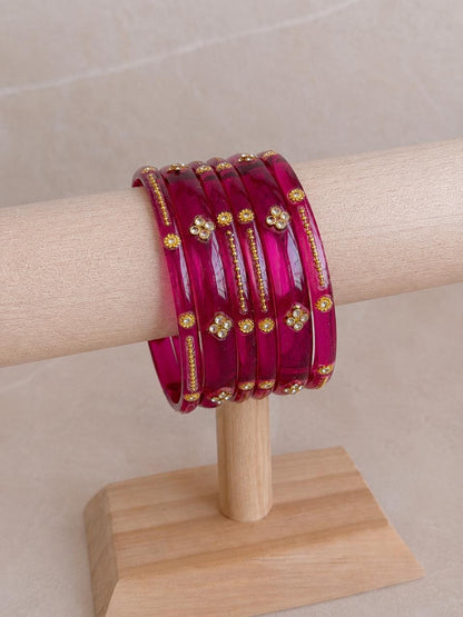 Stone work Acrylic Bangles