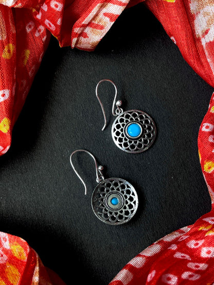 Monalisa Stone Silver Replica Earring