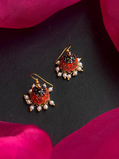 Meenakari Jhumki Earring