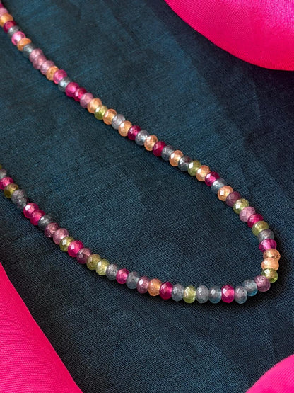 Multi Colour Stone Beads Singla Layer Mala