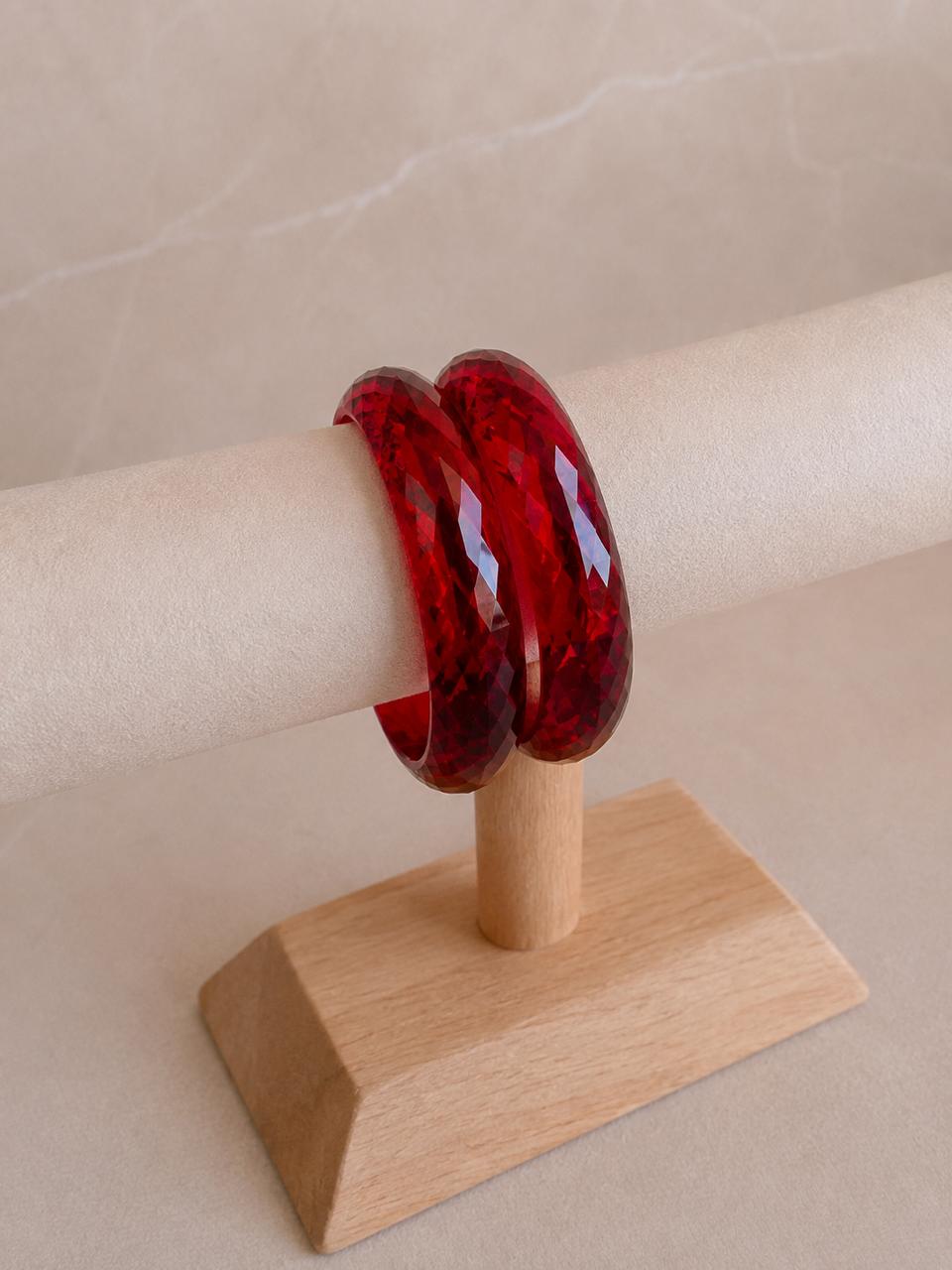 Acrylic Diamond Cut Jelly Kada