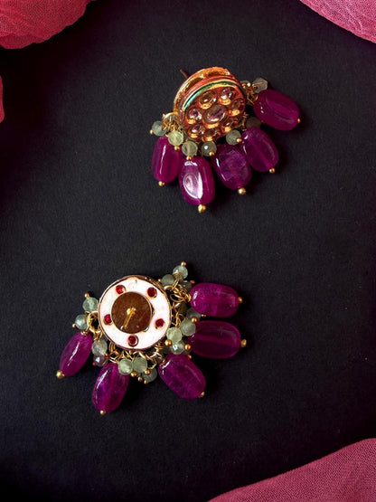 Kundan with Stone Beads Earring