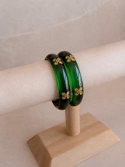 Acrylic Ethnic Casual wear Bangles