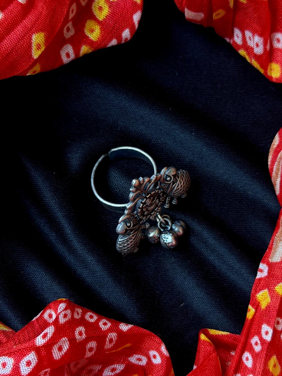 Oxidized Double Elephant Ring