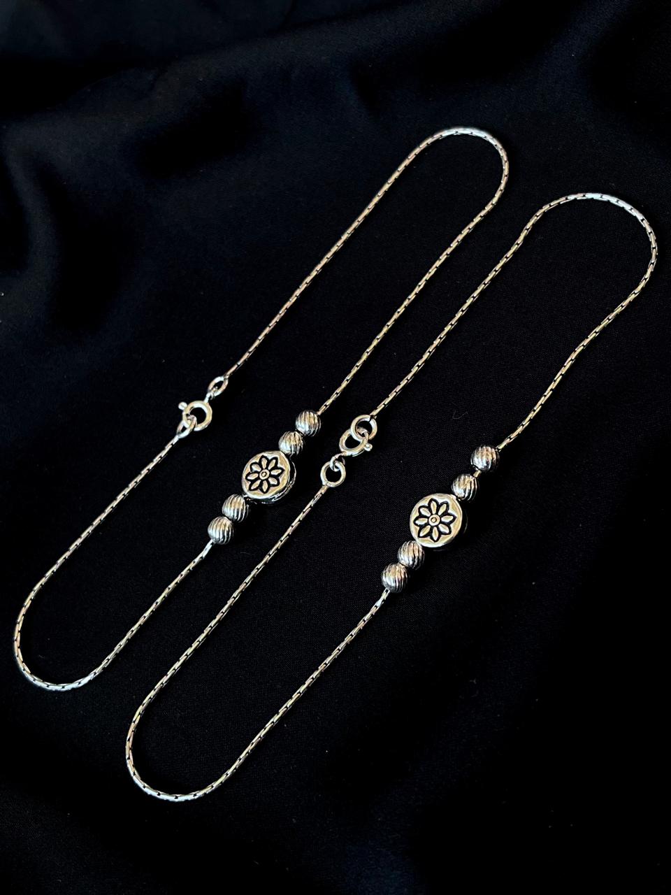 92.5 Silver Light Weight Anklet