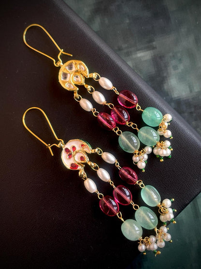 Semi Precious Stones Earring