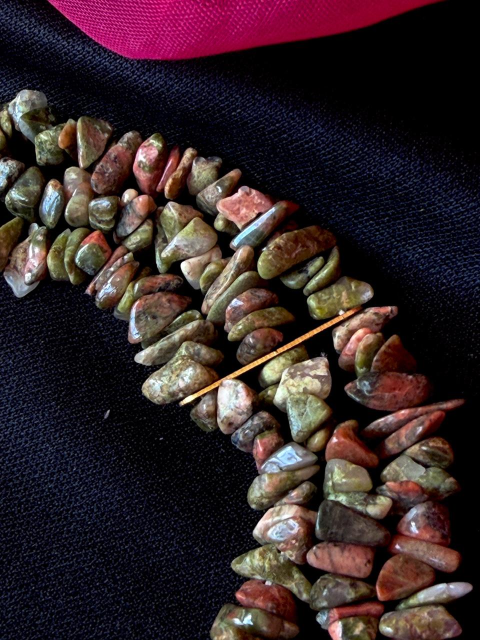 Natural Stone Three Layer Mala