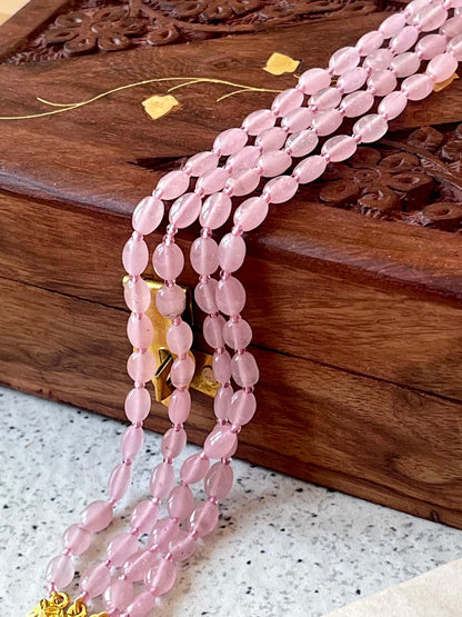 Stone Mani Beads Three layer Mala