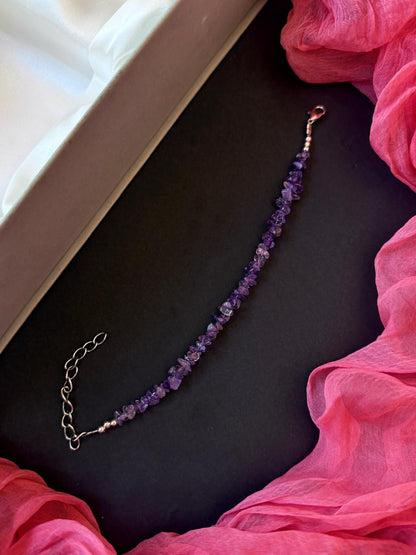 Natural Cut Chips Stone Bracelet