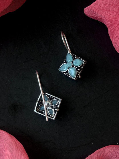 Monalisa Stone Oxidized Casual Wear Earring