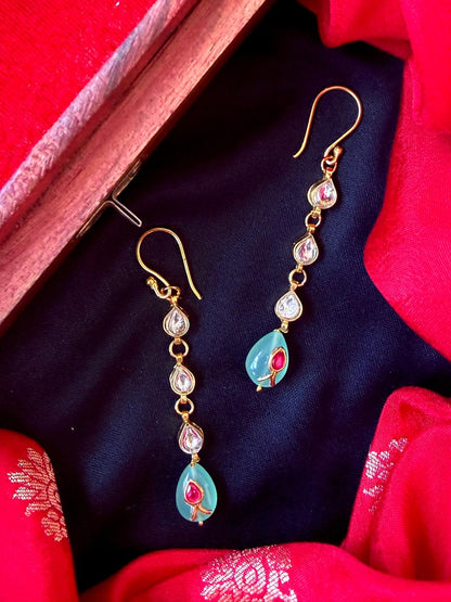 Pachi Kundan with Monalisa Stone Earring