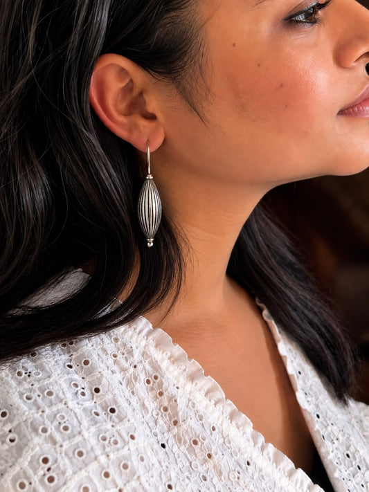 Oxidized Antique Look Earring