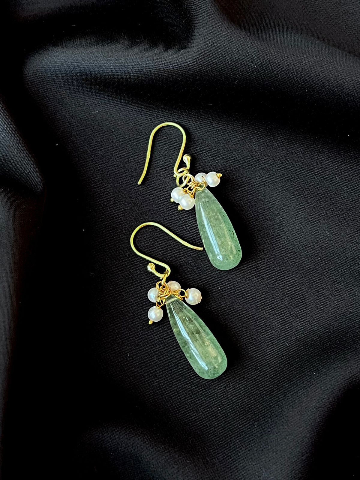 Awechrin Stone Gold Plated 92.5 Silver Earring