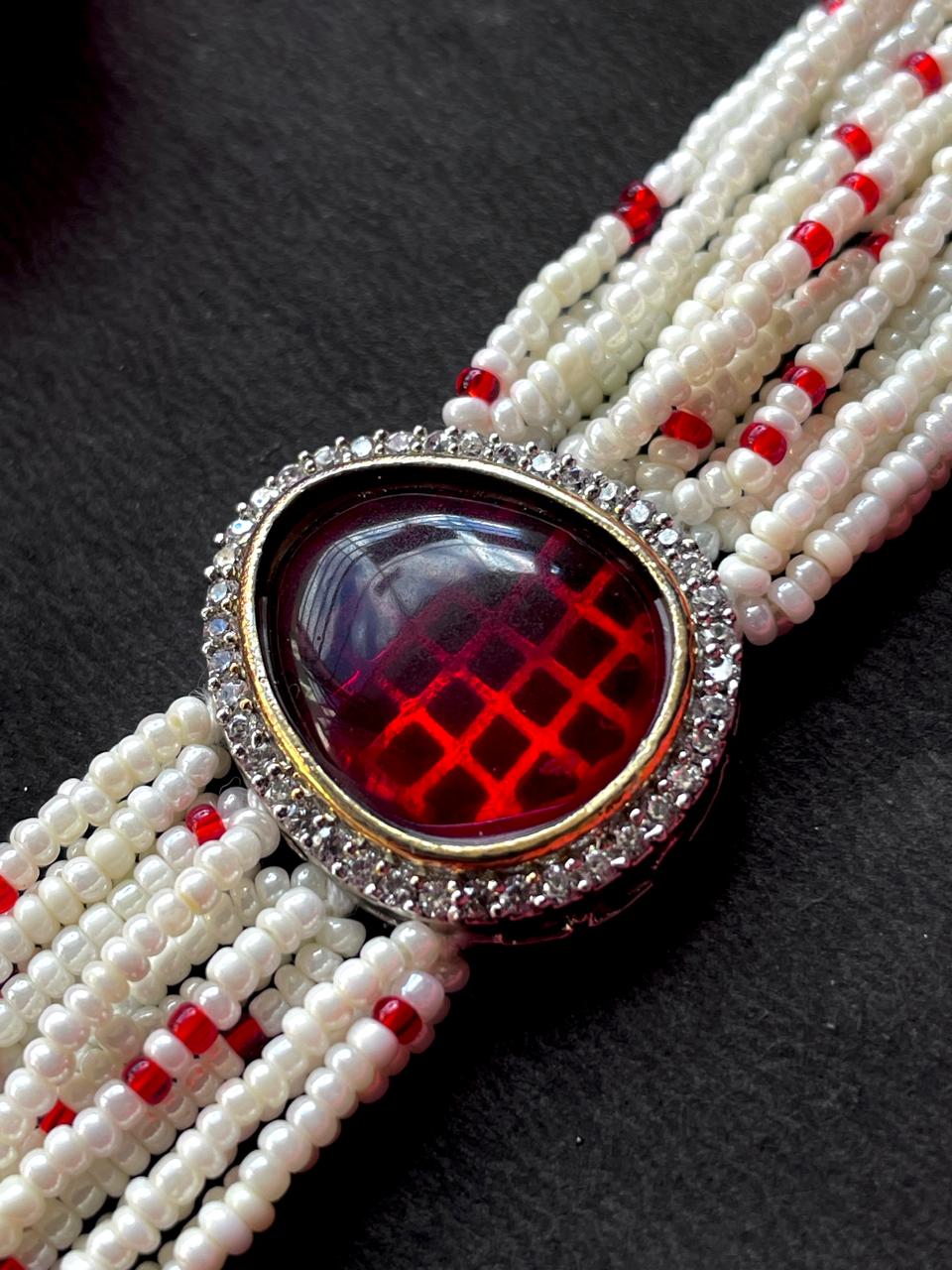 AD with Monalisa Stone Beaded Bracelet