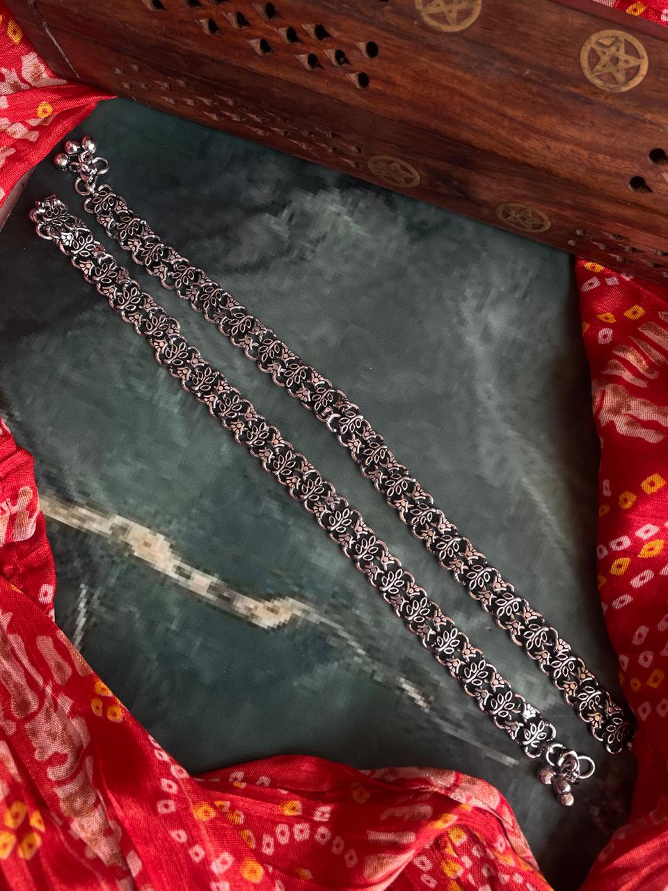 Handmade Oxidized Anklets