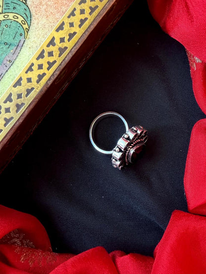 Monalisa Stone Silver Replica Ring