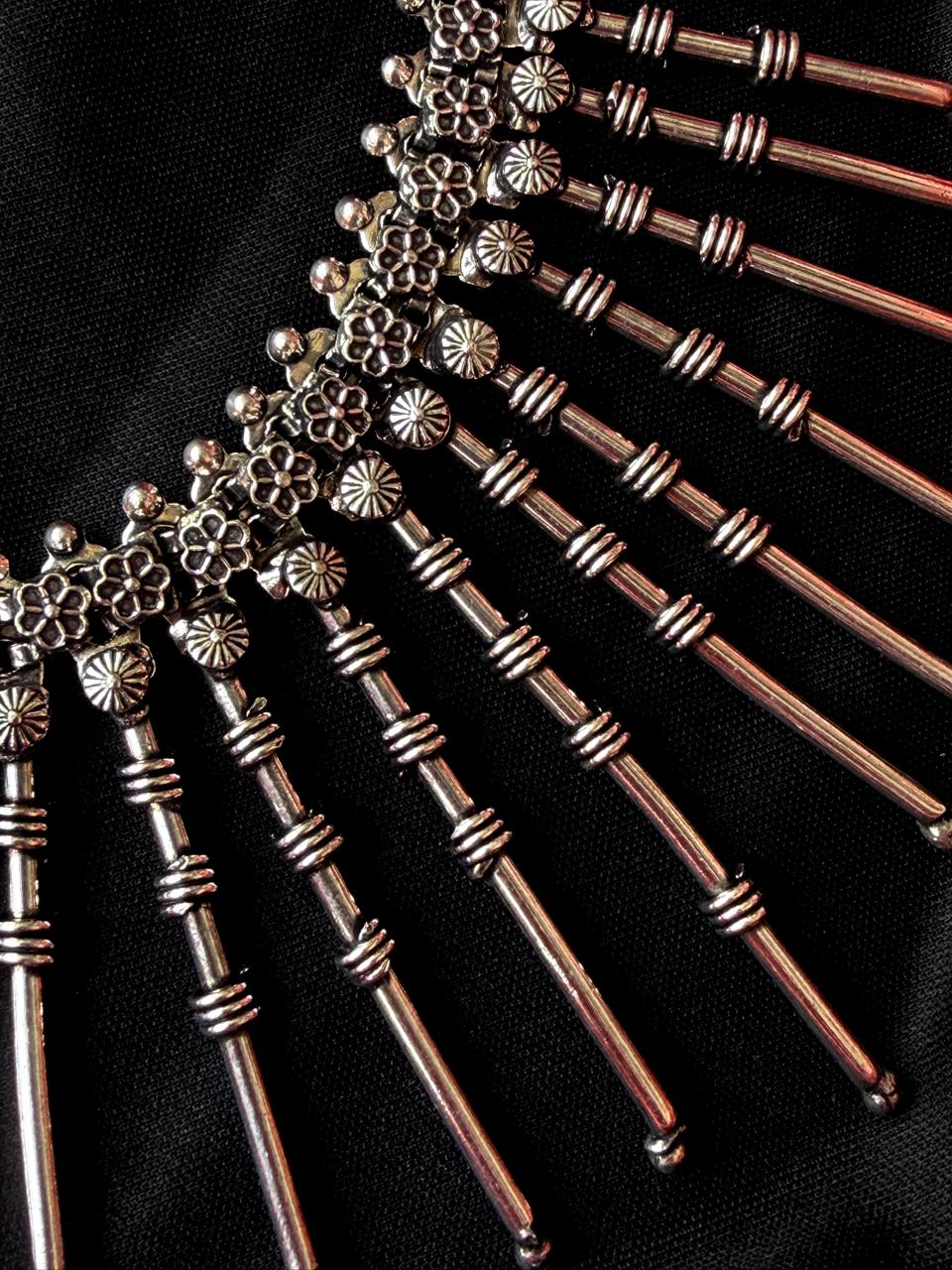 Oxidized Trendy Partywear Statement Necklace