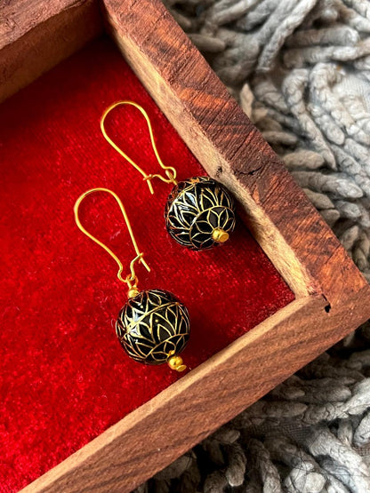 Meenakari Ball Antique Earring