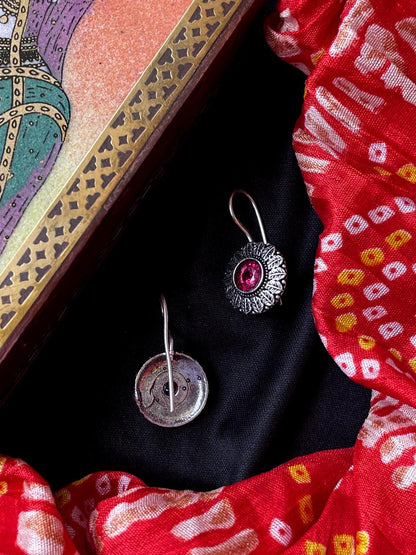Monalisa Stone Oxidized Casual wear Earring