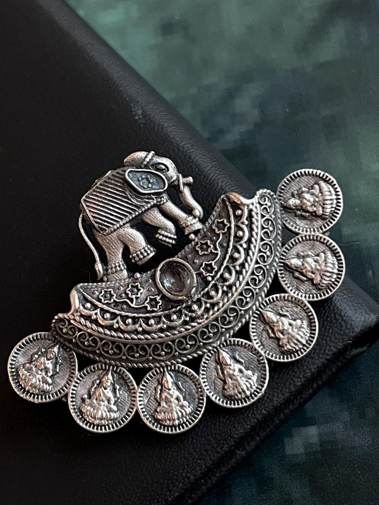 Silver Replica Elephant Stud Earring