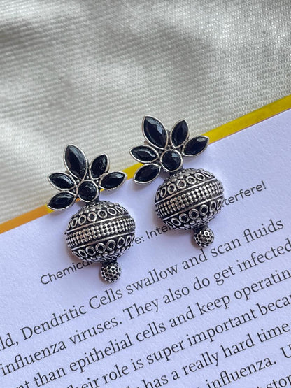 Kalash with Flower Stud Earring