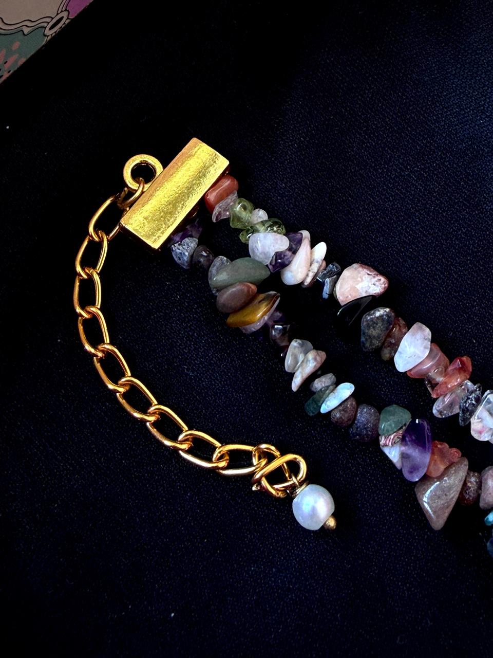 Natural Stone Double Layer Mala