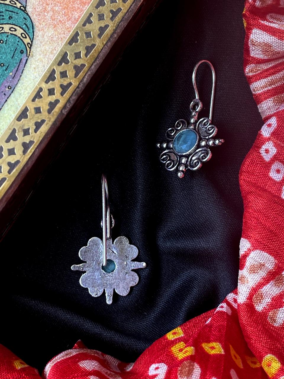 Monalisa Stone Oxidized Casual wear Earring