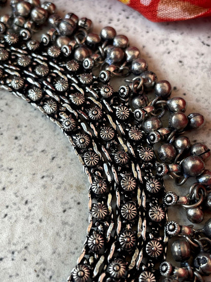 Oxidized Choker with Ghunghroo