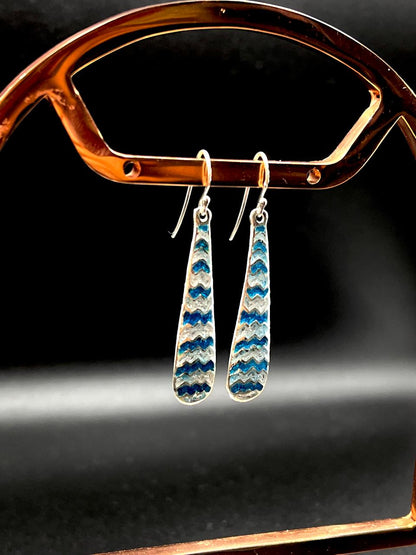 Meenakari Long Light weight 92.5 Silver Earring