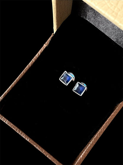 Monalisa Stone Silver Replica Tops Earring (Set of 2 pairs)