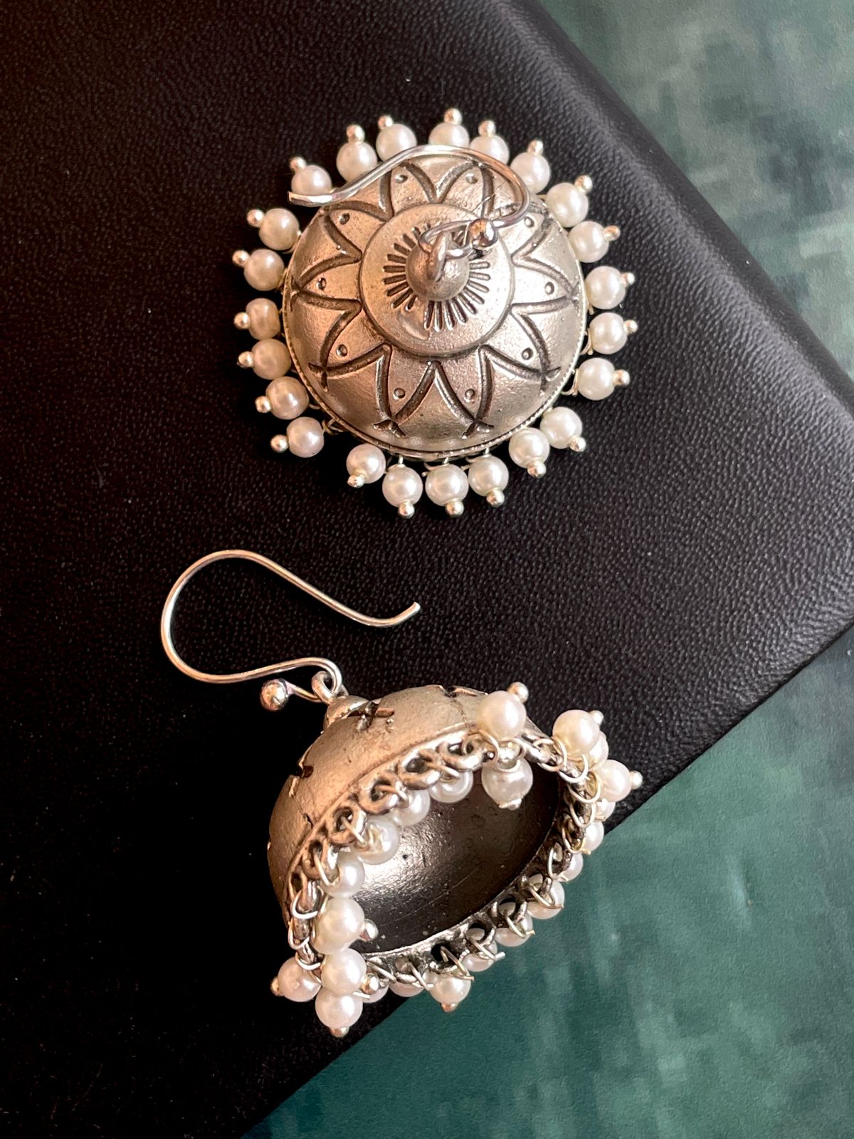 Silver Replica Jhmuka Earring