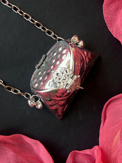 Silver Replica Trendy Coin Pouch
