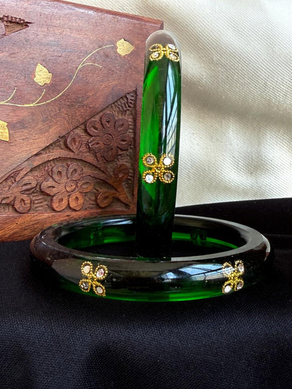 Acrylic Ethnic Casual wear Bangles