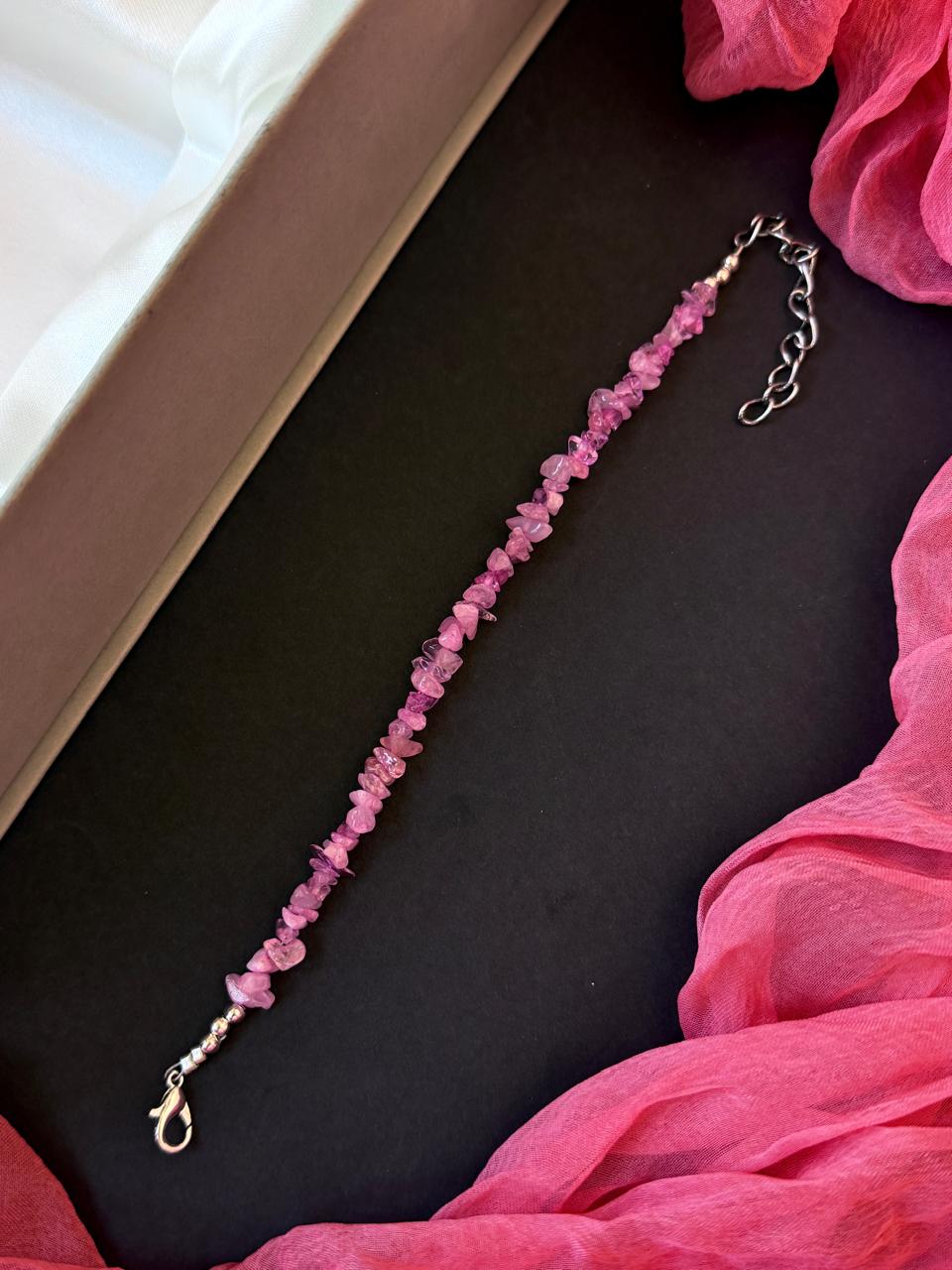 Natural Cut Chips Stone Bracelet